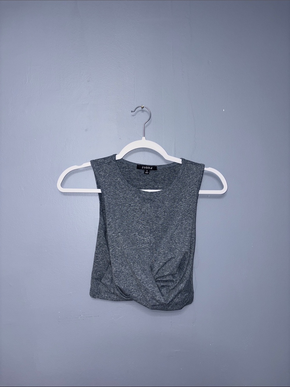 Zobha | Blue Twist Front Tank